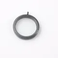 Round black titanium steel locket pendant with transparent glass for memorial keepsakes. - XL (8*38mm) / Black