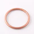 Matte rose gold silicone bangle bracelet for women in a minimalist fashion design - Rose Gold