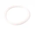 5mm flexible PVC silicone shiny bracelet with glitter pearly white finish for women - White