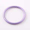 Fashionable matte purple PVC silicone bracelet ring for women in summer style design - Light Purple