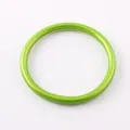 Modern matte lime green silicone bangle bracelet for women summer fashion accessory - Grass Green