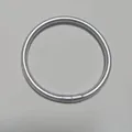 Minimalist sparkly silver silicone bangle bracelet for women fashion accessory - Silver