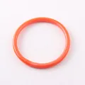 Stylish vibrant orange matte silicone bracelet for trendy women's summer fashion accessories - Orange
