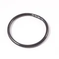 Minimalist solid black 5mm PVC silicone round bracelet for women's fashion accessory - Black