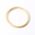 Fashionable shiny gold foil silicone bangle bracelet with 5mm thickness for women - Gold