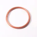 Premium 5mm rose gold glitter silicone bangle bracelet with a smooth finish for women - Rose Gold