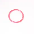 Fashionable shiny pink glitter silicone bangle bracelet for women chic trendy style - Rose Red