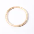 Minimalist 5mm gold foil shiny silicone bangle for women, elegant circular jewelry piece - Light gold