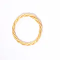 Bracelet jonc élégant en PVC tressé à trois brins de couleur dorée pour bijoux de femme - Style Tressé Torsadé (JB620) / Or clair