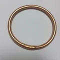 Fashionable metallic gold glitter silicone bangle bracelet for women - Camel