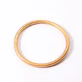 Elegant 5mm flexible gold foil color silicone bangle with a shimmering metallic finish - Antique Gold