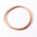 Elegant 5mm rose gold glitter silicone bangle bracelet for women fashion jewelry style - Light Rose Gold