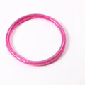Stylish pink glitter silicone bracelet 5mm PVC tubular bangle jewelry for women and girls - Plum Red