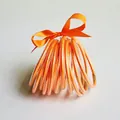 Set van 10 oranje glitter jelly armbanden gemaakt van flexibele PVC siliconen buizen - Oranje
