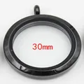 Pendentif médaillon flottant en acier inoxydable noir avec fenêtres en verre, 30 mm - Noir moyen 6*30 mm