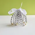 Set of 9 stylish black polka dot PVC jelly bangles with elegant gold-tone accents - 9 Pieces Set / Cow Print