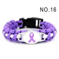 Braccialetto di sopravvivenza fatto a mano in paracord viola con piastra a nastro - Viola con nastro viola