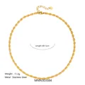 Elegant vintage gold-tone stainless steel sunburst chain necklace with 40+5cm length - Necklace Style A