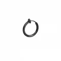 Schwarzer Edelstahl-Clip-Ohrring für Ohren ohne Löcher, modisches Unisex-Accessoire - 2.0x20mm / Schwarz