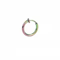 Minimalistischer schillernder Regenbogen-Titanstahl-Ohrclip für Ohren ohne Löcher - 2.0x10mm / bunt
