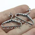 Connecteurs de bijoux cintres en argent antique pour la fabrication de boucles d'oreilles - Connecteur Cintre / 29x35mm / Argent antique
