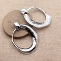 Colgantes de plata ovalados irregulares 69x54mm para creación de joyas DIY vintage - Oro Blanco K Galvanizado