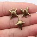 Ciondolo a sfera con punte in bronzo antico per creazione di gioielli fai da te e hobby - Bronzo Antico