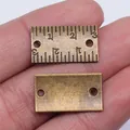 Vintage bronze ruler style metal connector for DIY handmade jewelry accessories. - Ruler Connector (A10092) / Antique Bronze