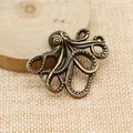 Colgante pulpo bronce vintage accesorio joyería DIY para manualidades marinas - Bronce Antiguo