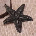 Großer Seestern-Anhänger aus antiker Bronze für handgefertigten DIY-Schmuck 67x63mm - Antikbronze