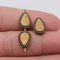 Antique gold teardrop zinc alloy spacer beads for DIY jewelry making accessories - Water Drop Shape (A14120) / Antique Bronze