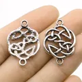 Connecteur en alliage de nœud celtique argent antique pour la création de bijoux DIY - Connecteur Nœud Celtique (B14457) / Argent antique