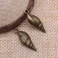 Breloques coquillages marins bronze vintage pour bijoux DIY 24x8mm - Bronze Antique