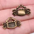 Small antique bronze crab animal charms for DIY vintage jewelry making, 22x14mm size - Crab Shape (A13164) / 10 Pcs/Pack (22x14mm) / Antique Bronze