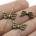 Vintage bronze wing-shaped spacer beads for DIY jewelry making and craft projects - Wing Shape (A12770) / Antique Bronze