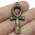 Antique bronze Egyptian Ankh cross pendant for DIY jewelry making accessories - Antique Bronze