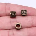 Antikbronze-Abstandsperlen mit Herzgravur und großem Loch für DIY-Schmuck, 8 mm - Herz Großlochperle (A13431) / Antike Bronze