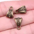 Conectores de fianza de bronce antiguo 16x10mm para proyectos de collares DIY - Conector (A12646) / Bronce Antiguo
