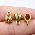 Fianzas doradas antiguas para joyería DIY, conector 16x10mm mostrado en varios ángulos. - Conector (D15042) / Oro antiguo