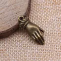 26x10mm Antik-Bronze Handfläche Anhänger für DIY handgefertigte Schmuckherstellung - Antikbronze