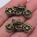 Antique bronze 3D motorcycle charm pendants for DIY handmade jewelry making crafts. - Motorcycle Shape (A12004) / Antique Bronze