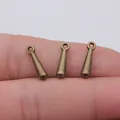 16mm antique bronze teardrop beads for DIY bracelet and necklace jewelry making - 3D Water Drop Tail Bead (A14036) / Antique Bronze