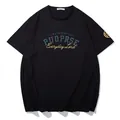 Oversized black T-shirt with reflective colorful PUOPRSE and Everyday Lord prints - XL / Tops / Black