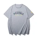 Oversized grey graphic T-shirt with reflective letters, crew neck style, casual fit - XL / Tops / Gray