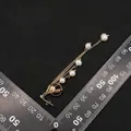 Handgefertigte lange Vintage-Ohrringe mit echten Perlen und eleganter goldener Kette - Stern Anhänger Ohrringe