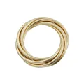 Detailed macro view of vintage multi-layer gold snake chain elastic bracelet for women - 1# Gold
