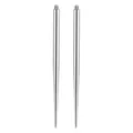 Close-up of stainless steel piercing insertion tapers with external threading. - External Thread Guide Needle / 0.9mm Thread