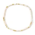 Élégant bracelet perlé bohème avec perles de rocaille roses de 2 mm et détails dorés - Couleur Rose Transparent Or (GZ-B24083001G)