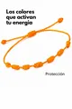 Handmade orange minimalist seven-knot braided string bracelet for luck and protection - Seven-Knot Woven (X-B25102802B) / Orange (X-B25102802B)