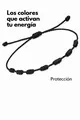 Handmade black braided seven knots lucky bracelet for protection and spiritual energy - Seven-Knot Woven (X-B25102802C) / Black (X-B25102802C)